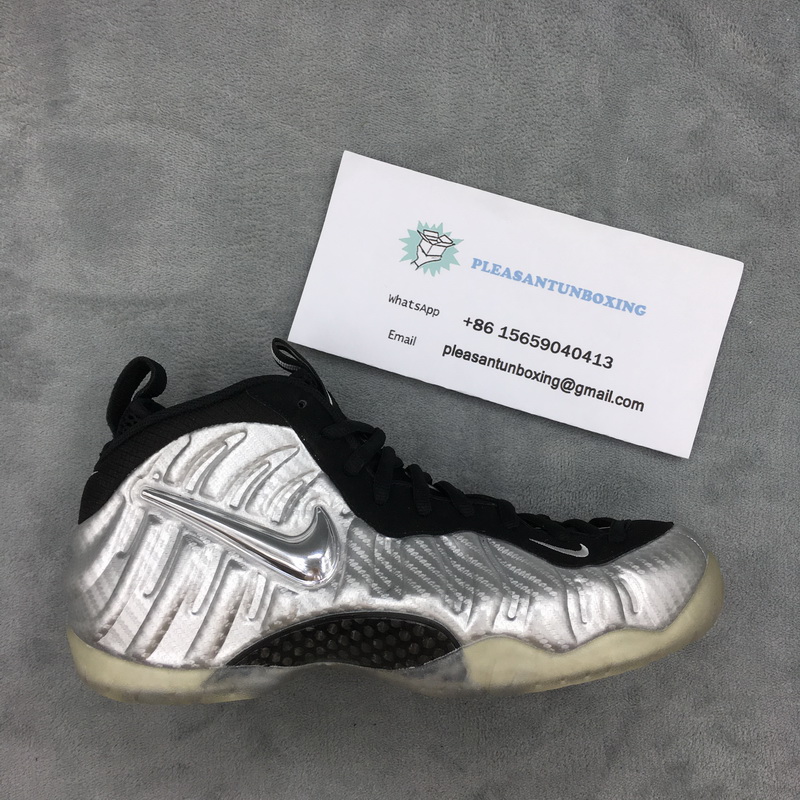 Authentic Nike Foamposite One Silver Surfer